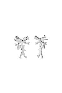 Karen Walker - Girl with the Bow Earrings Silver