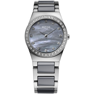 Bering - Ladies Grey Ceramic & Steel Watch