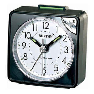 Rhythm - Alarm Clock Black Square
