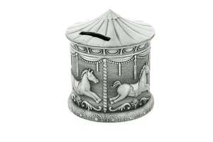 Gifting Under 100: Money Boxes - Pewter Carousel Money Box