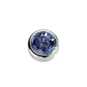 STOW Virtue Charm - Wisdom - Sapphire CZ & Sterling Silver