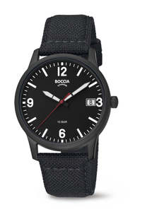 Boccia: Boccia - Pure Titanium Black Watch
