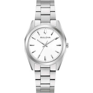 Bulova - Surveyor Quartz 31 mm White Dial Stainless Steel Bracelet