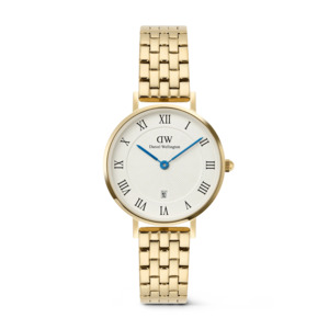 Daniel Wellington - Petite Roman Numerals Date 5-link Gold