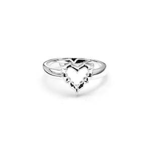 Stolen Girlfriends Club Ring - Jagged Heart Mini Ring