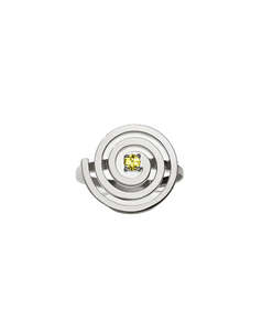 Meadowlark - Spiral Ring Set Sterling Silver Peridot