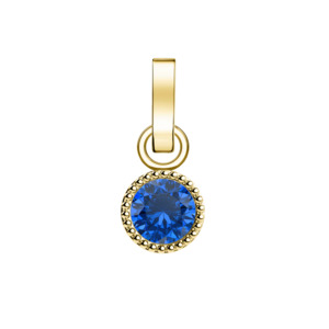 Rosefield Jewellery - September Birthstone Charm Gold