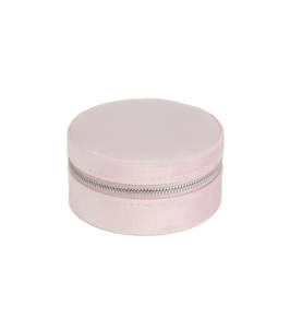 Edblad - Travel Jewellery Case Velvet Dusty Pink & Steel