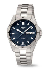 Boccia - Pure Titanuium/Navy Dial