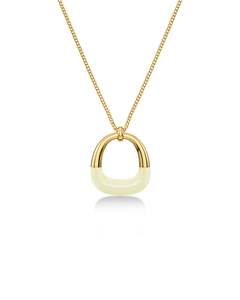 Edblad Jewellery: Edblad - Lore Necklace Off White/Gold