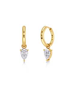Edblad Jewellery: Edblad - Arrow Hoops Large Gold Plate