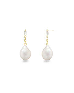 Edblad Jewellery: Edblad - Ocean Earrings Small Gold