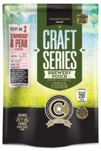 Strawberry and Pear Cider Pouch – Mangrove Jacks Craft Series - BrewHQ