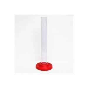 Plastic Trial Jar Red Base Two Piece - BrewHQ