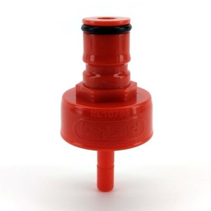 Products: Carbonation And Line Cleaning Cap - Plastic (Red) - Brew Northland