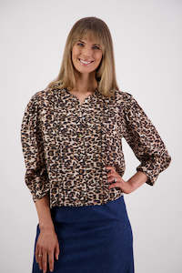 Selby Leopard Ramie Top