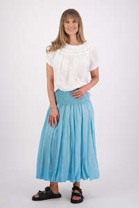 Gift Card: Sarah Aqua Ramie Skirt