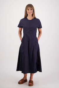 Saunders Ink Cotton Poplin Dress