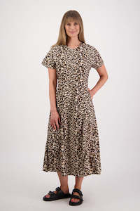 Saunders Leopard Cotton Poplin Dress