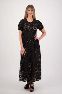 Dresses: Sylvia Black Lace Dress