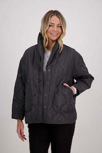 Jackets: Chapman Quilted Charcoal Jacket