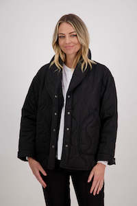 Jackets: Chapman Quilted Black Jacket