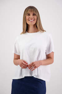 T Shirts: Smiley White Cotton T-Shirt