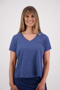 T Shirts: Jena Denim Cotton T-Shirt