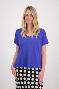 T Shirts: Jena Bright Blue T-Shirt