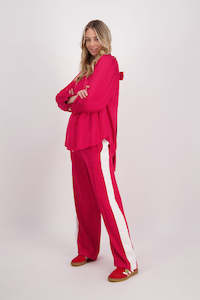 Sale: Madi Red/Ivory Pant