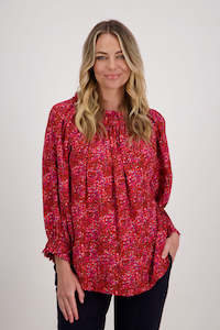 Annabelle Red Floral Reversible Top