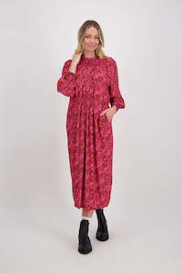 Sale Dresses: Henna Red Floral Dress