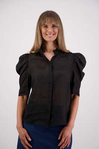 Event Ready: Stevie Black Ramie Shirt