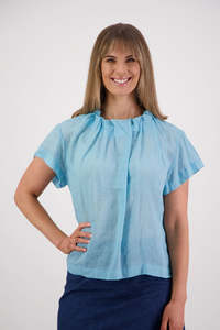 Bestselling Styles: Pia Aqua Ramie Top