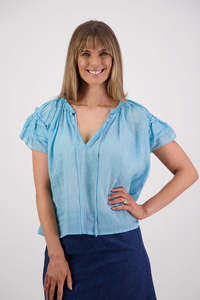 Sale 99: Shakespeare Aqua Ramie Top