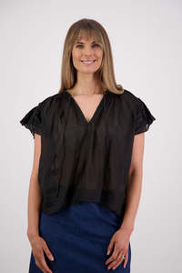 Sale 99: Shakespeare Black Ramie Top