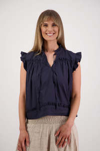 Sale 99: Skye Ink Cotton Poplin Top