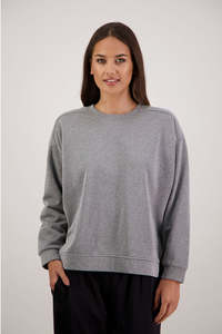 Tops Shirts: Rusti Metallic Silver Sweatshirt