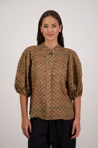 Harlow Camel Tile Shirt