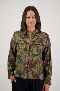 Ripley Brown Floral Shirt