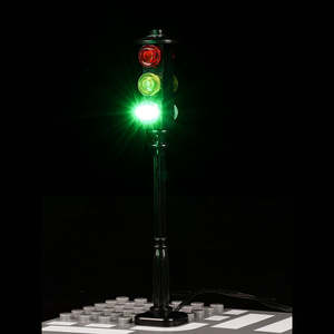 City: Lego Traffic Lights With LED Installed