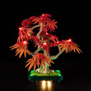 Lego Japanese Red Maple Bonsai Tree 10348 Light Kit