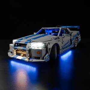 See All Light Kits: Lego 2 Fast 2 Furious Nissan Skyline GT-R (R34) Car 42210 Light Kit