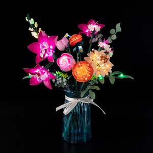 Creator Ideas: Lego Pretty Pink Flower Bouquet 10342 Light Kit