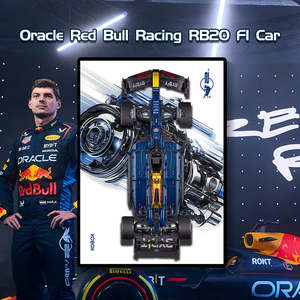 Lego 42206 Oracle Red Bull Racing RB20 F1 Car Display Wallboard