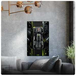 Over Size Display Case: Lego 42156 PEUGEOT 9X8 24H Le Mans Hybrid Hypercar Display Wallboard