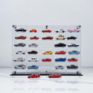 Brickfans Premium Display Case Series: BrickFans Premium Horizontal Display Case for 1:64 Scale Diecast Cars, Hot Wheels, Tomica, Matchbox, Siku