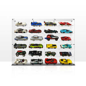 BrickFans Premium Display Case for 24 x Lego Speed Champions Cars (4x6)