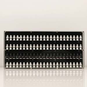 BrickFans Premium Wall Mounted Display Case for Lego Minifigures - 92 Minifigures