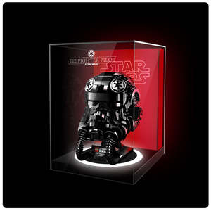 Star Wars Theme Display Case Series: Lego Helmet Series Display Case Duel Lights Version Compatible with 75277 75274 75276 75304 75328 75327 75343 75305
